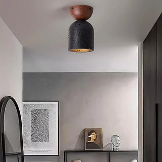 Celako™ Sabiere Ceiling Light | Black Travertine Living Room Lighting