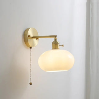Celako™ Aurlen Wall Light | Copper Glass Bedroom Lighting