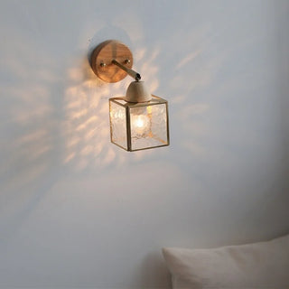 Celako™ Ondelle Wall Light | Glass Copper Bedroom Lighting
