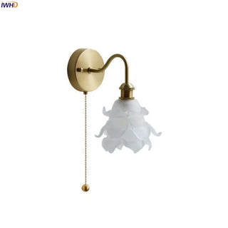 Celako™ Nebulia Wall Light | Copper Glass Bedroom Lighting