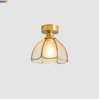 Celako™ Verlum Ceiling Light | Glass Copper Vintage Living Room Lighting