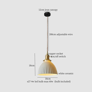 Celako™ Kaolino Pendant Light | Ceramic Kitchen Island Lighting