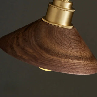 Celako™ Hinokari Pendelleuchte | Schlafzimmerbeleuchtung im Holz-Japan-Stil