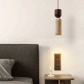 Celako™ Sekitei Pendant Light | Yellow Travertine Wabi Sabi Modern