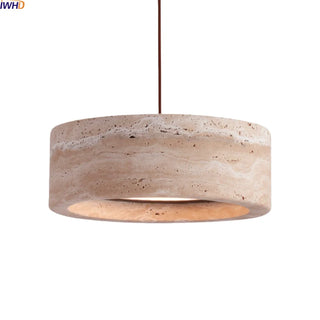 Celako™ Tivolux Pendant Light | Yellow Travertine Dining Room Lighting