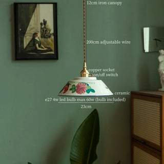 Celako™ Auricera Pendant Light | Ceramic Dining Room Lighting