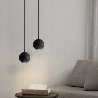 Celako™ Lunite Pendant Light | Black Travertine Kitchen Island Lighting