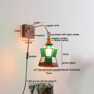 Celako™ Aurglas Wall Light | Glass Bedroom Lighting
