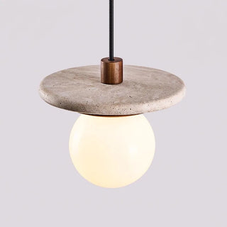 Celako™ Pietrana Pendant Light | Yellow Travertine Bedroom Lighting