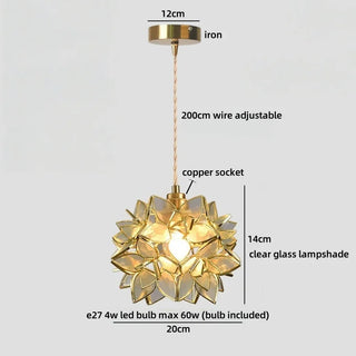 Celako™ Vetrum Pendant Light | Glass Bedroom Lighting