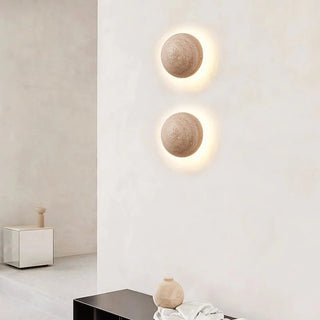 Celako™ Arcuate Wall Light | Yellow Travertine Bedroom Lighting