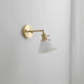 Celako™ Aesona Wall Light | Glass Copper Bedroom Lighting
