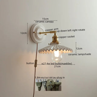 Celako™ Albaterra Wall Light | Copper Bedroom Lighting