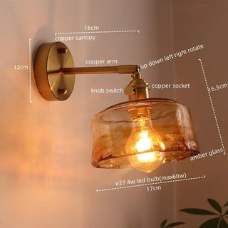 Celako™ Ambrine Wall Light | Copper Modern Style Living Room Lighting