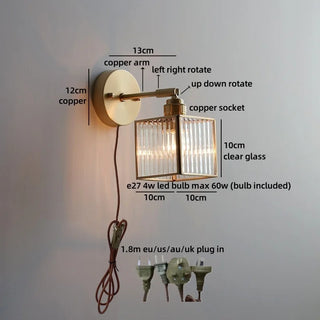 Celako™ Aurene Wall Light | Glass Living Room Lighting