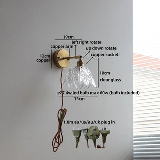 Celako™ Fioren Wall Light | Glass Living Room Lighting