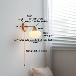 Celako™ Arista Wall Light | Glass Bedside Lighting