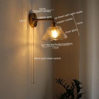 Celako™ Lustral Wall Light | Glass Bedroom Lighting