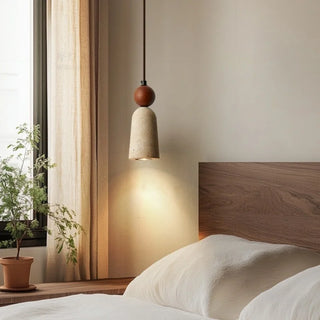Celako™ Tiburine Pendant Light | Yellow Travertine Kitchen Island Lighting