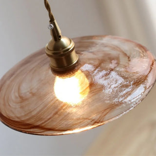 Celako™ Sienna Pendant Light | Amber Glass Dining Room Lighting