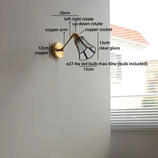 Celako™ Crysara Wall Light | Crystal Bedroom Lighting
