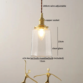 Celako™ Verelo Pendant Light | Glass American Vintage Bedroom Lighting