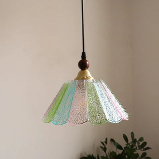 Celako™ Oricalo Pendant Light | Glass Copper Wood Kitchen Island Lighting