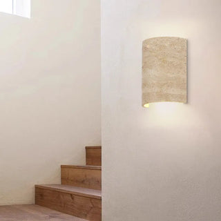 Celako™ Arenite Wall Light | Yellow Travertine Japan Style