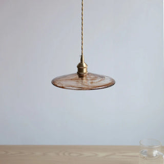 Celako™ Sienna Pendant Light | Amber Glass Dining Room Lighting