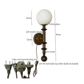 Celako™ Lumash Wall Light | Glass Bedroom Lighting