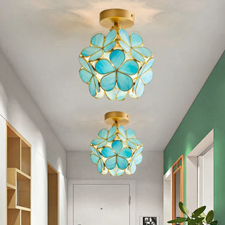 Celako™ Orbella Ceiling Light | Copper Glass Kitchen Island Lighting