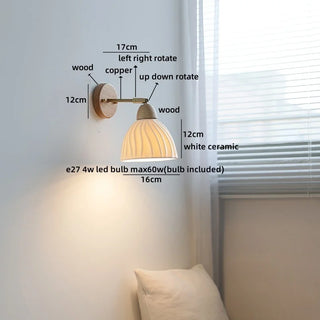 Celako™ Arista Wall Light | Glass Bedside Lighting