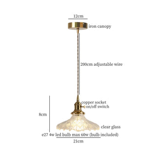 Celako™ Vitreaux Pendant Light | Clear Glass Living Room Lighting