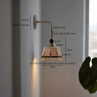 Celako™ Rimora Wall Light | Ceramic Living Room Lighting
