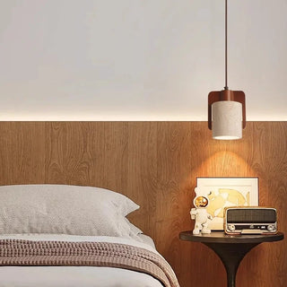 Celako™ Tiburite Pendant Light | Yellow Travertine Bedroom Lighting
