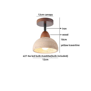 Celako™ Marvela Ceiling Light | Travertine Living Room Lighting