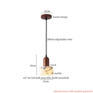 Celako™ Calesta Pendant Light | Marble Bedroom Lighting