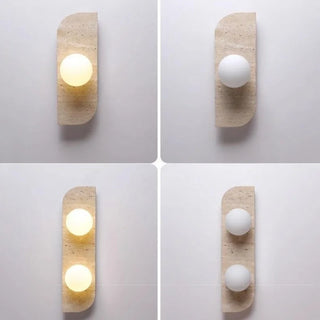 Celako™ Travana Wall Light | Yellow Travertine Nordic Modern Bedroom Lighting