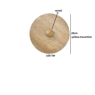 Celako™ Travano Wall Light | Yellow Travertine Vintage