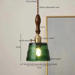 Celako™ Lignoro Pendant Light | Iron and Wood Kitchen Island Lighting