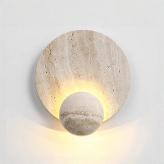 Celako™ Travieno Wall Light | Yellow Travertine Bedroom Lighting
