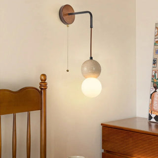 Celako™ Velaterra Wall Light | Yellow Travertine Living Room Lighting