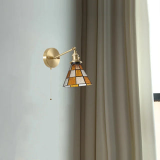 Celako™ Chromara Wall Light | Glass Copper Living Room Lighting