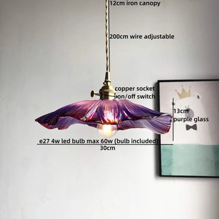 Celako™ Aureate Pendant Light | Glass Copper Glass Bedroom Lighting