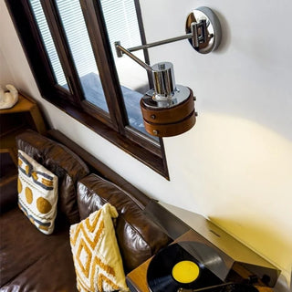 Celako™ Fulcrum Wall Light | Iron Wood Bedroom Lighting