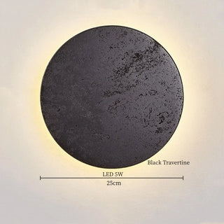 Celako™ Trenoir Wall Light | Black Travertine Nordic Minimalism