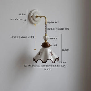Celako™ Rimora Wall Light | Ceramic Living Room Lighting