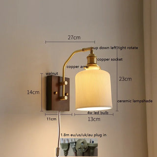 Celako™ Varnis Wall Light | Copper Bedroom Lighting