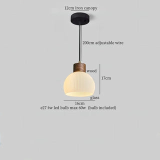 Celako™ Lumamber Pendant Light | Glass Bedroom Lighting
