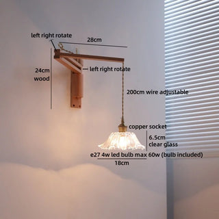 Celako™ Kirei Wall Light | Glass Bedroom Lighting